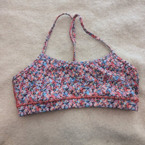 Lululemon Flow Y Bra IV Prism Petal - Size 10 - Picture 1 of 4